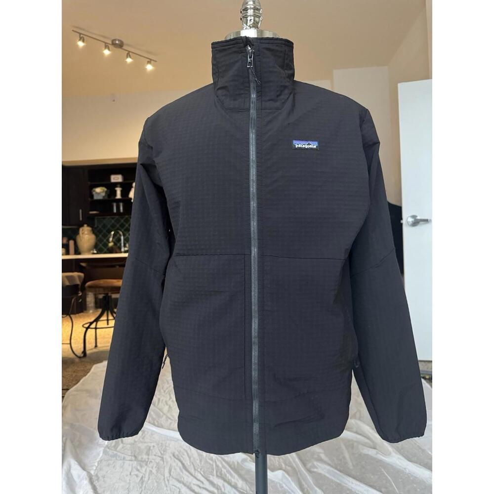 Patagonia Mens Sz Large Brown Jacket Full Zip R1 TechFace Fleece